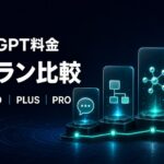 ChatGPTのFree、Go、Plus、Proの4プランを段階別に比較したアイキャッチ画像