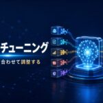 AIモデルを目的に合わせて調整するファインチューニングの仕組みを表したイメージ